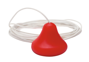 CLEANCORD PULLCORD, WHITE, RED PENDANT, PLASTIC PENDANT, 6 FT by Crest Healthcare