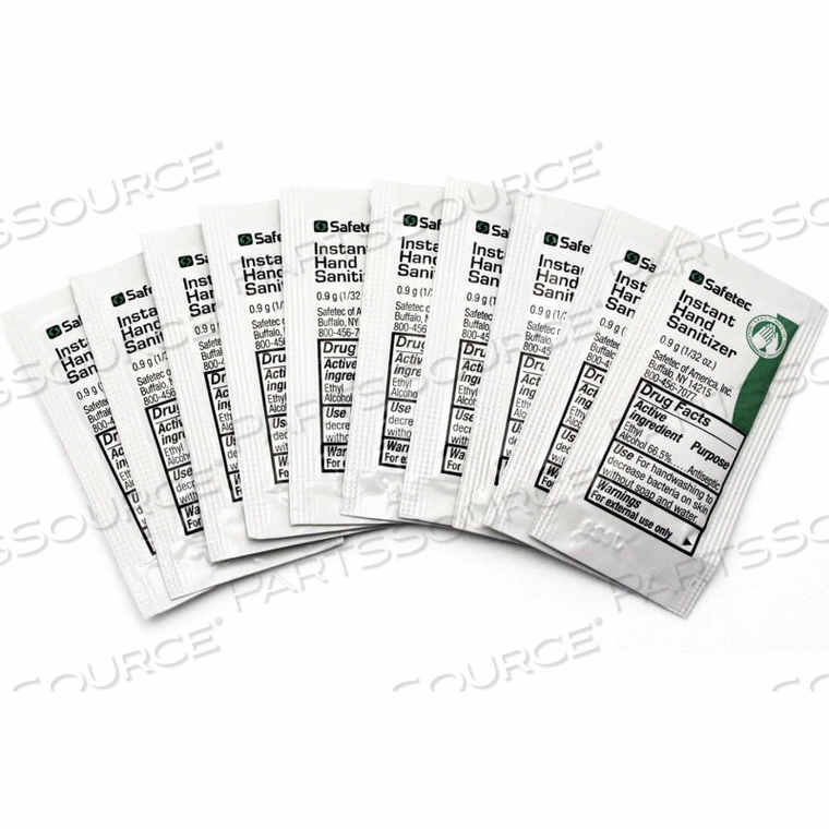 HAND SANITIZER GEL PACKETS, 10/BAG by Medique