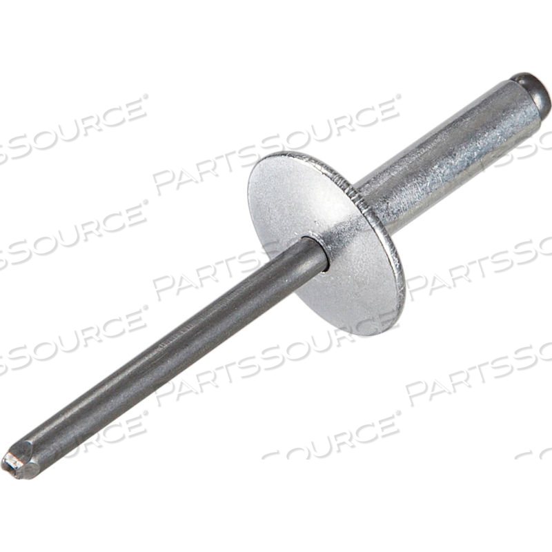 POP BLIND RIVET - 1/8 X 4-4 - LARGE FLANGE HEAD - UP TO 1/4" GRIP - STAINLESS STEEL - PKG OF 500 by Titan Fasteners