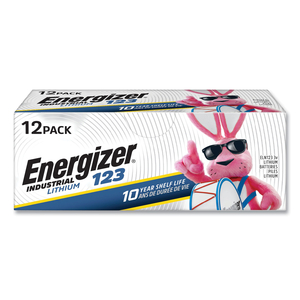 INDUSTRIAL LITHIUM CR123 PHOTO BATTERY, 3 V, 12/PACK by Energizer