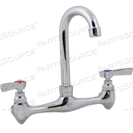 FAUCET, 8"WALL, GSNK, LEADFREE 