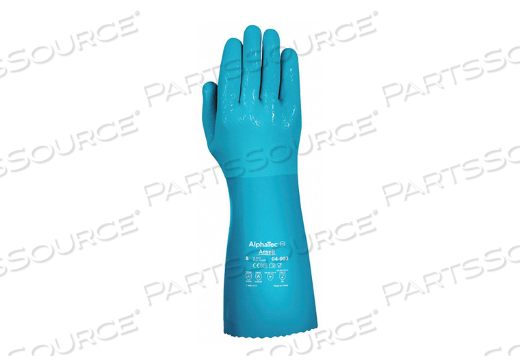 CHEMICAL RESISTANT GLOVES BLUE PR by Ansell Healthcare