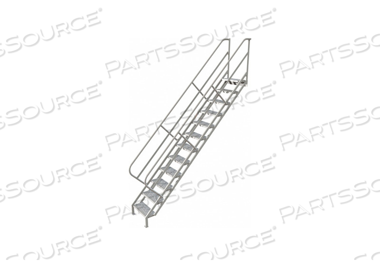12 STEP INDUSTRIAL ACCESS STAIRWAY LADDER, PERFORATED by Tri-Arc 12 STEP INDUSTRIAL ACCESS STAIRWAY LADDER, PERFORATED by Tri-Arc