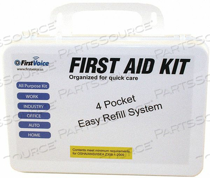 FIRST AID KIT 189 COMPONENTS 25 PEOPLE by First Voice