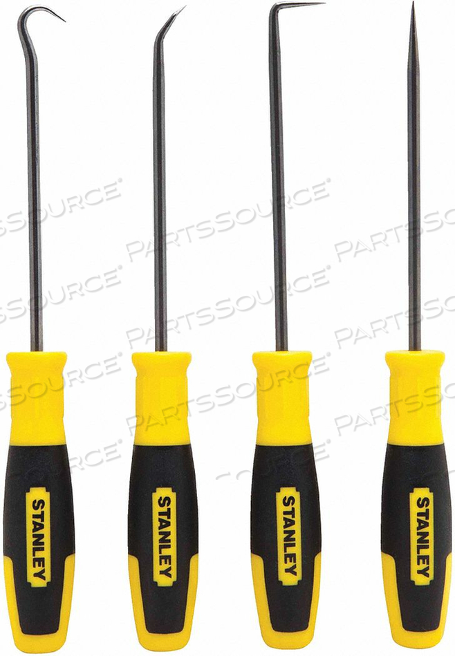 4 PC. 6" PICK & HOOK SET by Stanley