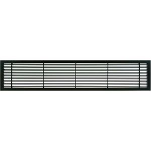 AG10 SERIES 4" X 14" SOLID ALUM FIXED BAR SUPPLY/RETURN AIR VENT GRILLE, BLACK-MATTE by Giumenta Corp-Architectural Grille AG10 SERIES 4" X 14" SOLID ALUM FIXED BAR SUPPLY/RETURN AIR VENT GRILLE, BLACK-MATTE by Giumenta Corp-Architectural Grille