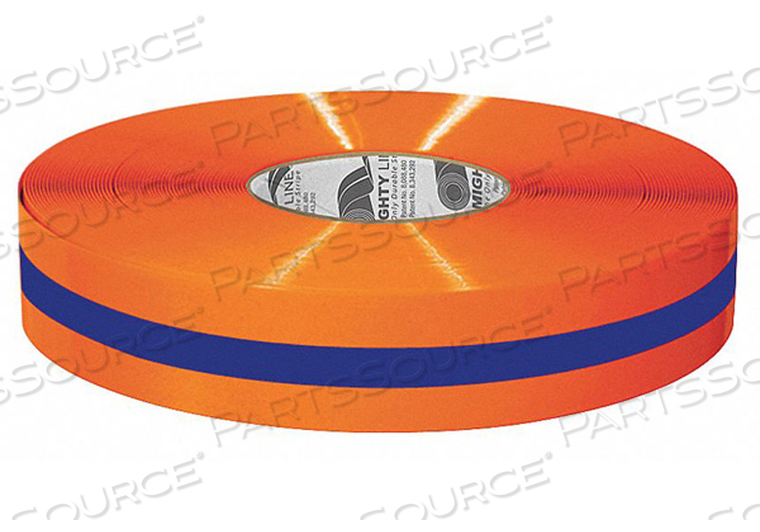 K2071 IND FLOOR TAPE ROLL ORANGE/BLUE VINYL by Mighty Line K2071 IND FLOOR TAPE ROLL ORANGE/BLUE VINYL by Mighty Line