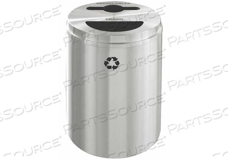 RECYCLING CONTAINER SILVER 33 GAL. by Glaro Products Inc RECYCLING CONTAINER SILVER 33 GAL. by Glaro Products Inc