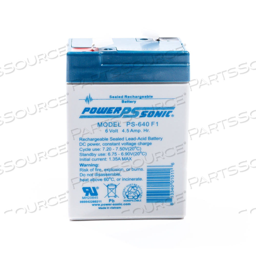 POWERSONIC PS-640 LEAD ACID BATTERY 