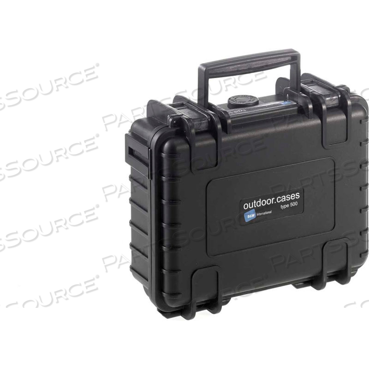 TYPE 500 SMALL OUTDOOR WATERPROOF CASE W/ SPONGE INSERT FOAM 8-3/4"L X 7"W X 3-1/2H, BLACK by B&W North America TYPE 500 SMALL OUTDOOR WATERPROOF CASE W/ SPONGE INSERT FOAM 8-3/4"L X 7"W X 3-1/2H, BLACK by B&W North America