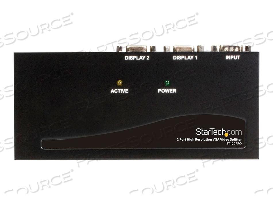 2 PORT HIGH RESOLUTION VGA VIDEO SPLITTER - 350 MHZ - VIDEO SPLITTER - 2 X VGA - DESKTOP - FOR P/N: ST121RGB, ST121EXTGB, ST121R, ST121EXT by StarTech.com Ltd. 2 PORT HIGH RESOLUTION VGA VIDEO SPLITTER - 350 MHZ - VIDEO SPLITTER - 2 X VGA - DESKTOP - FOR P/N: ST121RGB, ST121EXTGB, ST121R, ST121EXT by StarTech.com Ltd.