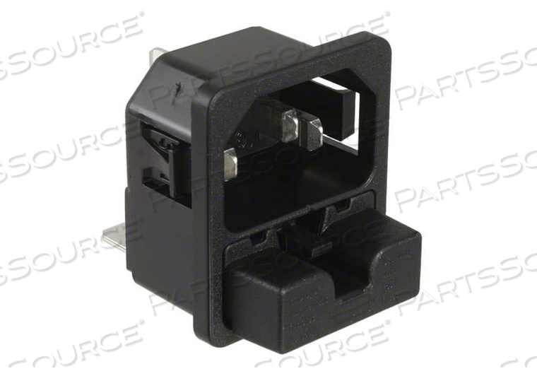 250VAC 10A PANEL MOUNT SNAP-IN RECEPTACLE MALE BLADES POWER ENTRY MODULE by Schurter 250VAC 10A PANEL MOUNT SNAP-IN RECEPTACLE MALE BLADES POWER ENTRY MODULE by Schurter