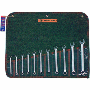 WRIGHTGRIP 2.0 7MM-19MM 12 POINT 11 PIECE SATIN METRIC COMBINATION WRENCH SET by Wright Tool