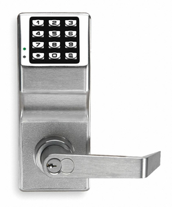 ELECTRONIC LOCK SATIN CHROME 12 BUTTON by Trilogy ELECTRONIC LOCK SATIN CHROME 12 BUTTON by Trilogy