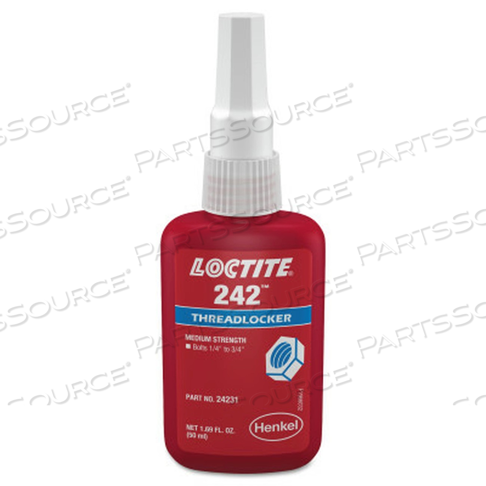 135355 LOCTITE THREADLOCKER, # 242, BLUE, MEDIUM STRENGTH, 50 ML BOTTLE by Loctite Brand