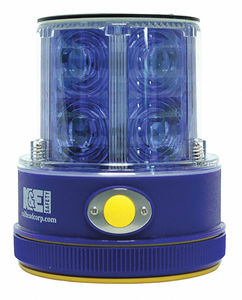 RECHARGEABLE SAFETY LIGHT BLUE LED SOLAR by Railhead Gear