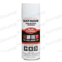 PAINT, ENAMEL, AEROSOL, 12 OZ., FLAT WHITE by Rust-Oleum