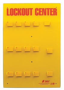 LOCKOUT BOARD UNFILLED 23-1/2 IN H by ZING Green Safety Products