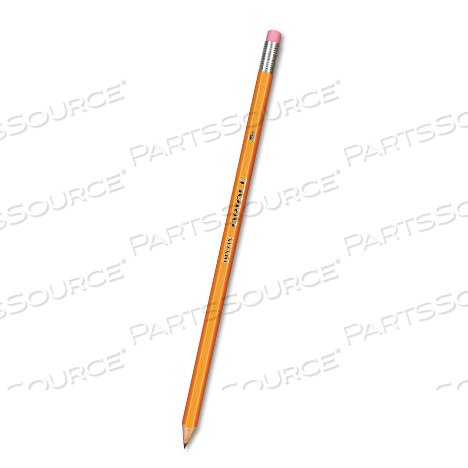 ORIOLE PENCIL, HB (#2), BLACK LEAD, YELLOW BARREL by Dixon Ticonderoga