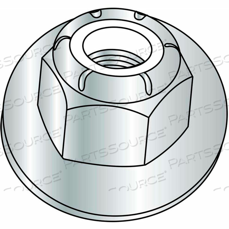 5/16-18 NYLON INSERT FLANGE STOP HEX LOCK NUT ZINC, PKG OF 1000 by Kanebridge Corporation