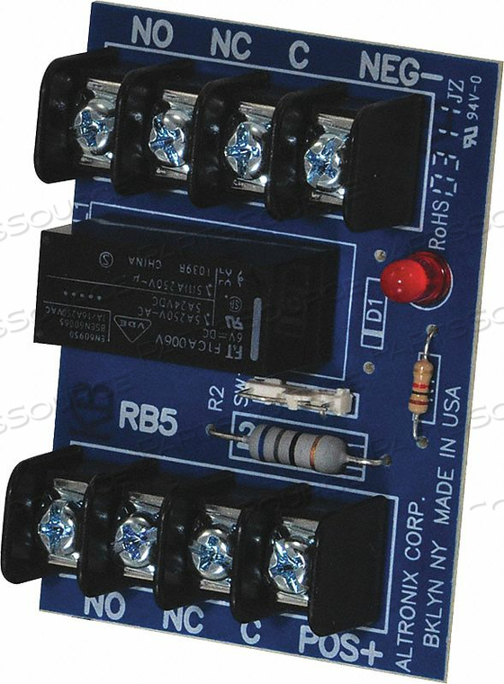 RELAY MODULE 6/12VDC 120MA DPDT by Altronix Corporation