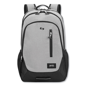 REGION BACKPACK, FITS DEVICES UP TO 15.6", NYLON/POLYESTER, 13 X 5 X 19, LIGHT GRAY by Solo