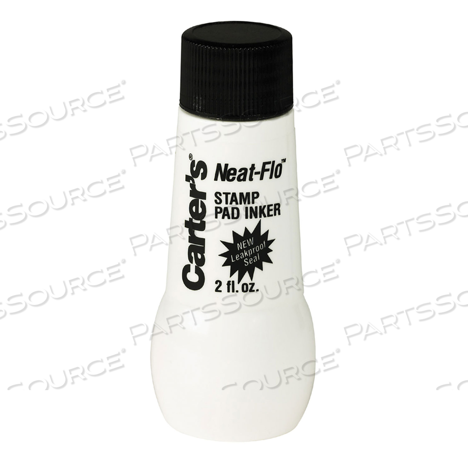 NEAT-FLO STAMP PAD INKER, 2 OZ BOTTLE, BLACK by Carter's