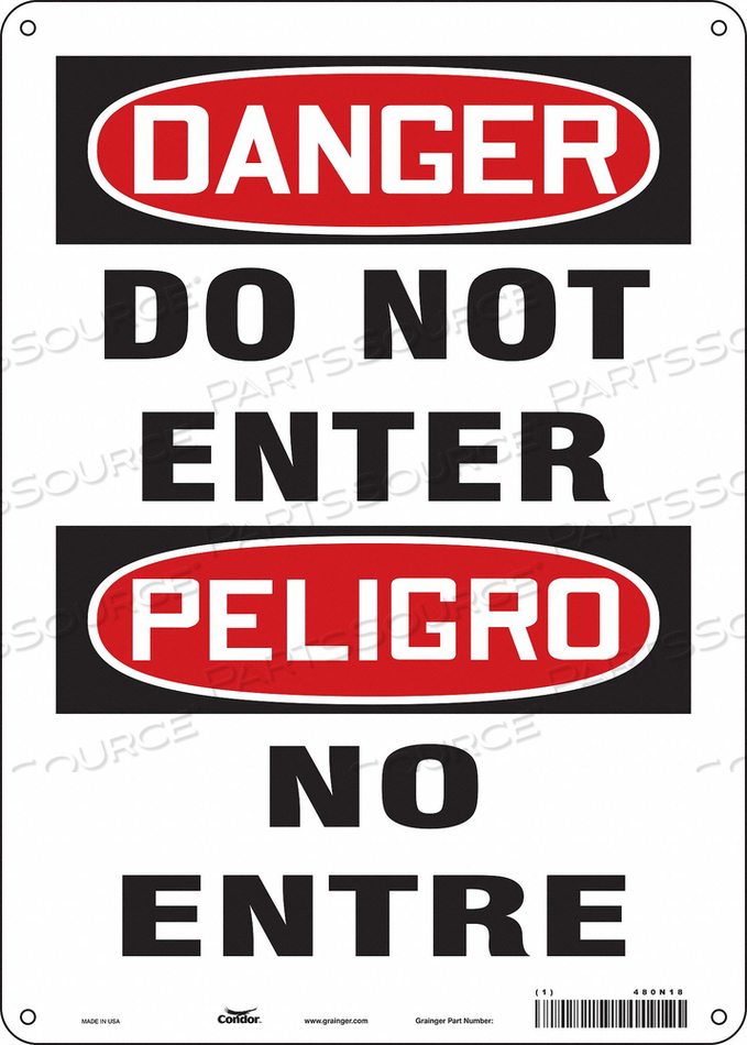 SIGN DO NOT ENTER 14 X10 