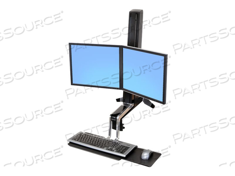 WORKFIT-S, DUAL MONITOR STANDING DESK WORKSTATION by Ergotron, Inc.