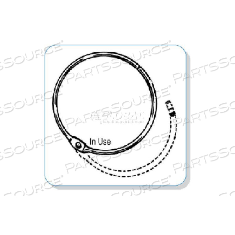 METAL HINGED SNAP RING, 3/4" by Clip Strip Corp.