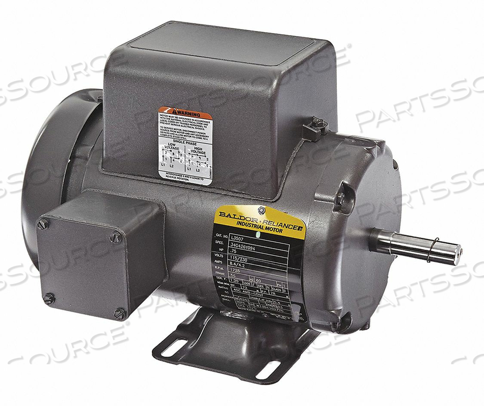 MOTOR 3/4 HP 1725 RPM 115/230V 56 TEFC by BALDOR