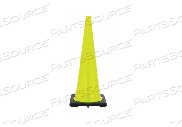 TRAFFIC CONE, NOT APPROVED FOR ROADWAY USE, NON-REFLECTIVE, GRIP TOP WITH BLACK BASE, 36 IN CONE HT by JBC Safety Plastic, Inc.