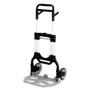 STOW-AWAY HEAVY-DUTY HAND TRUCK, 500 LB CAPACITY, 23 X 24 X 50, ALUMINUM by Safco