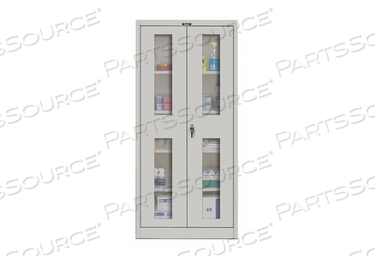 SHELVING CABINET 78 H 48 W LIGHT GRAY 