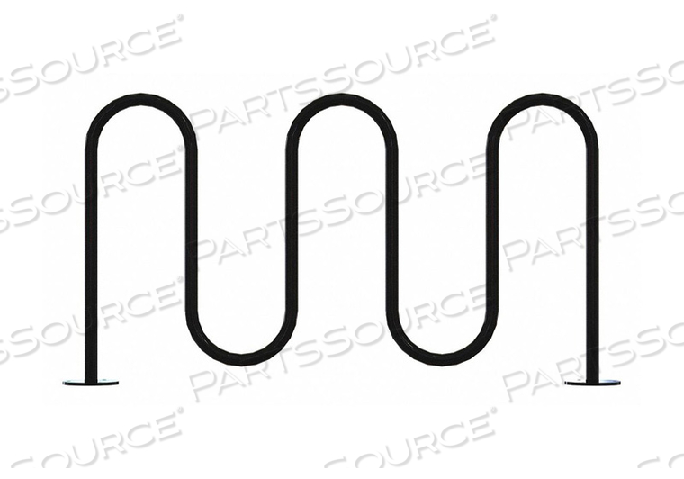 BIKE RACK BLACK 36 H 64 L STEEL by Graber Manufacturing