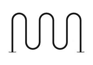 BIKE RACK BLACK 36 H 64 L STEEL by Graber Manufacturing