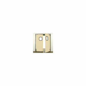 6'0" X 8'0" TWIN PANEL LIGHT DUTY BEIGE IMPACT DOOR by Aleco