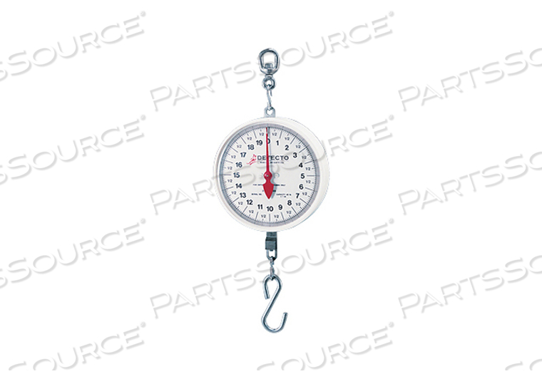 HANGING HOOK SCALE, 20 LB, STAINLESS STEEL by Detecto Scale / Cardinal Scale HANGING HOOK SCALE, 20 LB, STAINLESS STEEL by Detecto Scale / Cardinal Scale