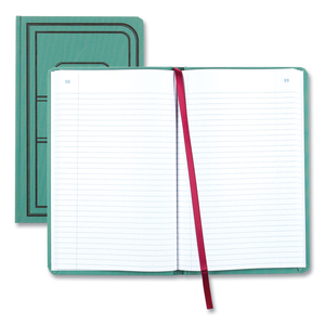 TUFF SERIES RECORD BOOK, GREEN COVER, 12 X 7.5 SHEETS, 500 SHEETS/BOOK by National