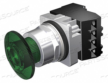 ILLUMINATED PUSH BUTTON 30MM GREEN 6VAC by Siemens