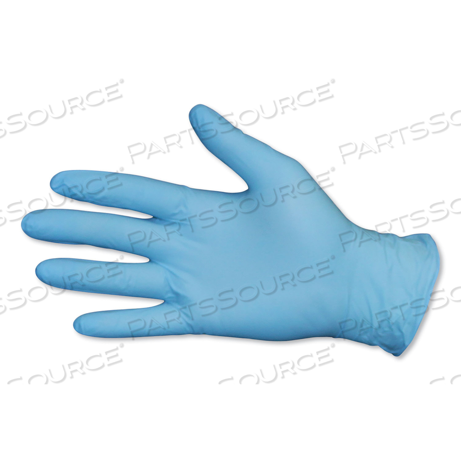 PRO-GUARD DISPOSABLE POWDER-FREE GENERAL-PURPOSE NITRILE GLOVES, BLUE, SMALL, 100/BOX 