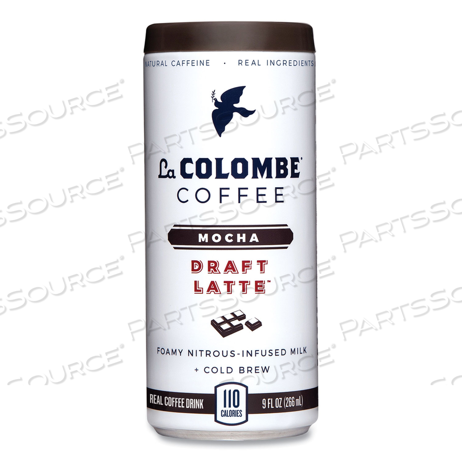 COLD BREW DRAFT LATTE, MOCHA, 9 OZ CAN, 12/CARTON 