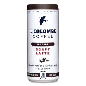 COLD BREW DRAFT LATTE, MOCHA, 9 OZ CAN, 12/CARTON by La Colombe