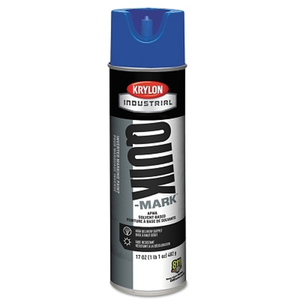 QUIK-MARK APWA SOLVENT-BASED INVERTED MARKING PAINT, 17 OZ AEROSOL CAN, APWA BLUE by Krylon