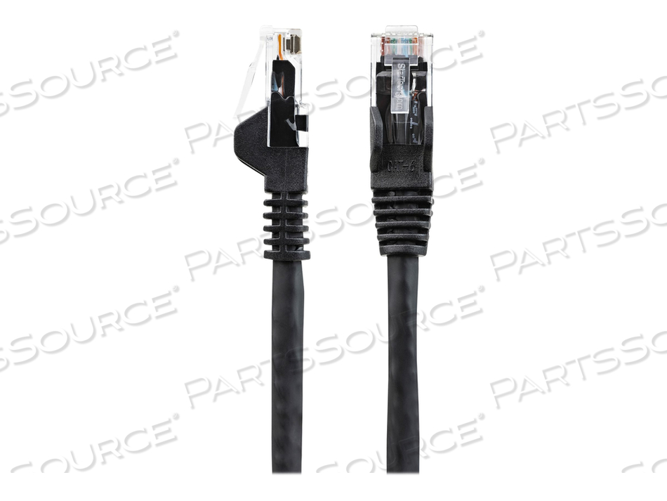 25FT (7.6M) LSZH CAT6 ETHERNET CABLE, 10 GIGABIT SNAGLESS RJ45 100W POE PATCH CORD CAT 6 10GBE UTP NETWORK CABLE W/STRAIN RELIEF, BLACK/FLUK by StarTech.com Ltd. 25FT (7.6M) LSZH CAT6 ETHERNET CABLE, 10 GIGABIT SNAGLESS RJ45 100W POE PATCH CORD CAT 6 10GBE UTP NETWORK CABLE W/STRAIN RELIEF, BLACK/FLUK by StarTech.com Ltd.