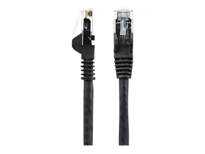 25FT (7.6M) LSZH CAT6 ETHERNET CABLE, 10 GIGABIT SNAGLESS RJ45 100W POE PATCH CORD CAT 6 10GBE UTP NETWORK CABLE W/STRAIN RELIEF, BLACK/FLUK by StarTech.com Ltd. 25FT (7.6M) LSZH CAT6 ETHERNET CABLE, 10 GIGABIT SNAGLESS RJ45 100W POE PATCH CORD CAT 6 10GBE UTP NETWORK CABLE W/STRAIN RELIEF, BLACK/FLUK by StarTech.com Ltd.