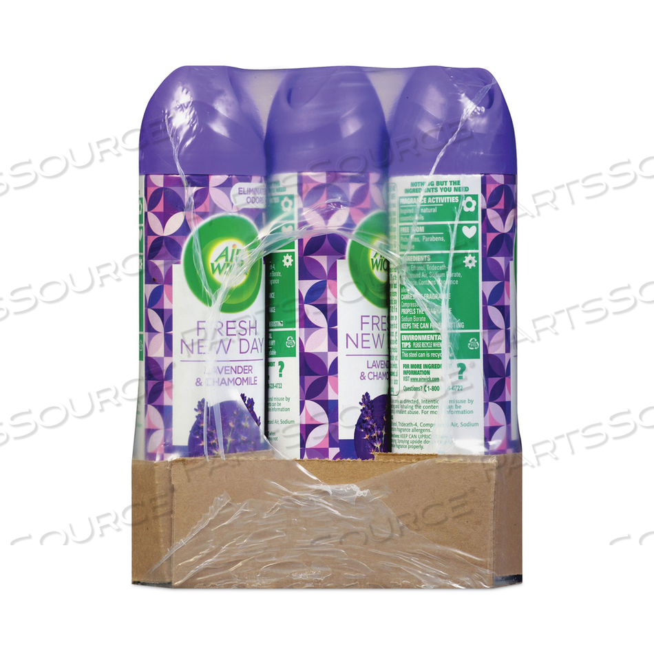 AEROSOL AIR FRESHENER, LAVENDER AND CHAMOMILE, 8 OZ AEROSOL SPRAY, 12/CARTON 