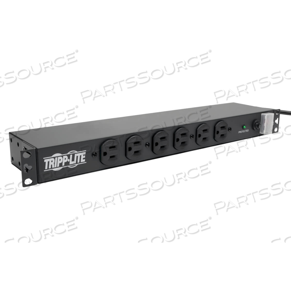 SURGE PROTECTOR 14-OUTLET RACKMOUNT 15FT CORD 3000 JOULES 1URM by Tripp Lite