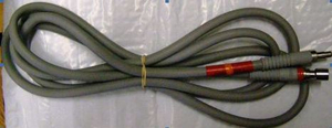 LIGHT CABLE ASSEMBLY, GRAY, 6.5 MM DIA CABLE, MEETS FDA, 10 FT by Fiberoptics Technology Inc