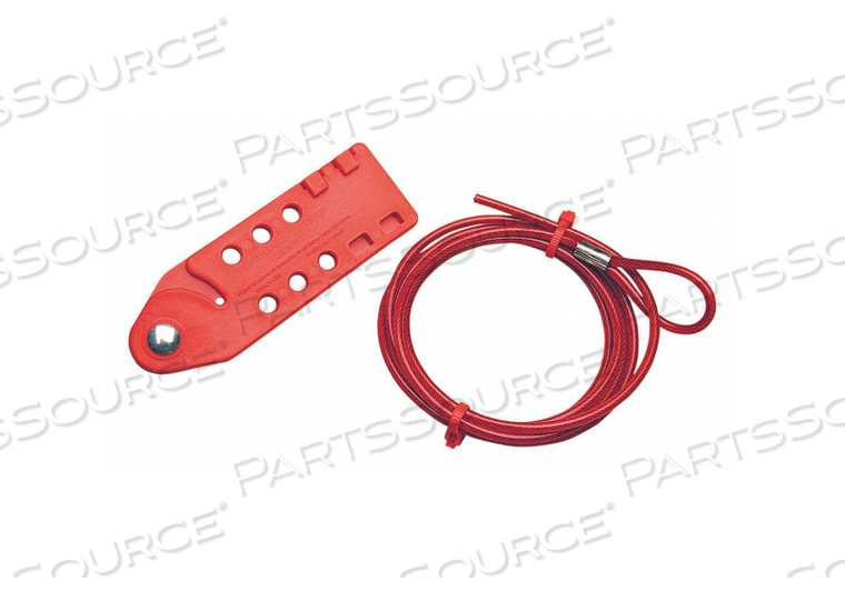 CABLE LOCKOUT RED CABLE 6 FT L 